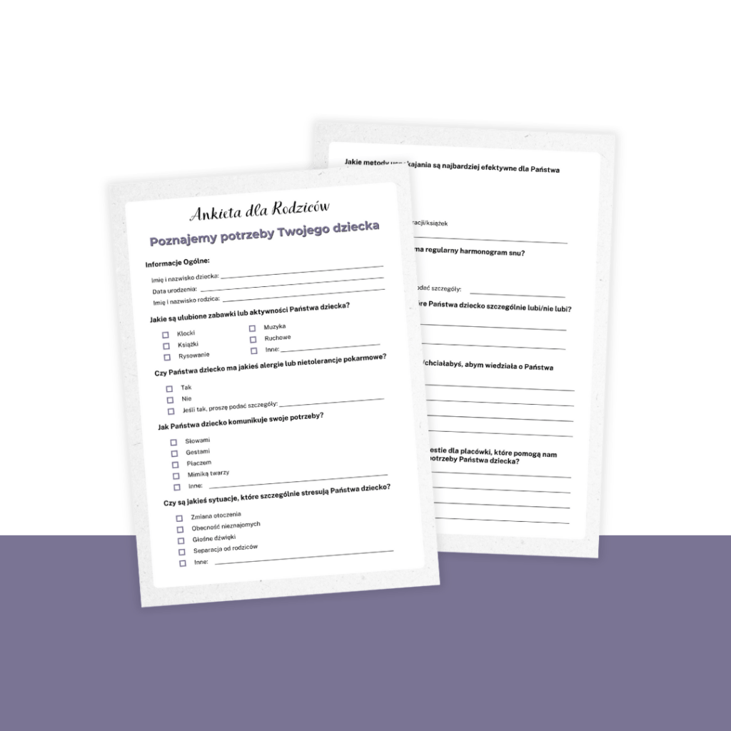 mocku up ankiety dla rodziców w szkole Trenerów regulacji emocji