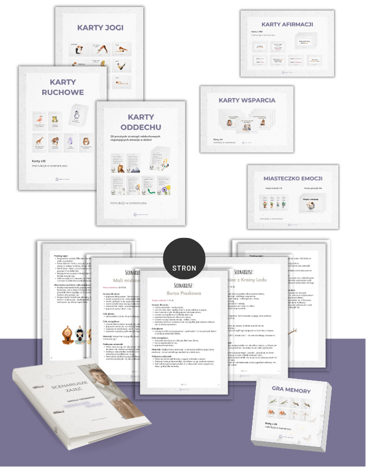 mockup kart w szkole trenerów regulacji emocji