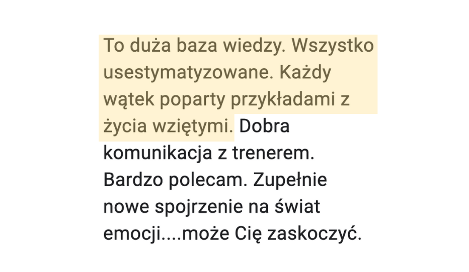Opinia o szkole TRE