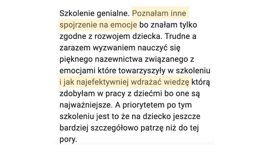 Opinia o szkole TRE