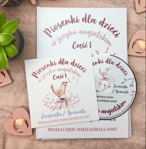 Płyta i książeczka z piosenkami dla dzieci Marii Kudełka-Gonet
