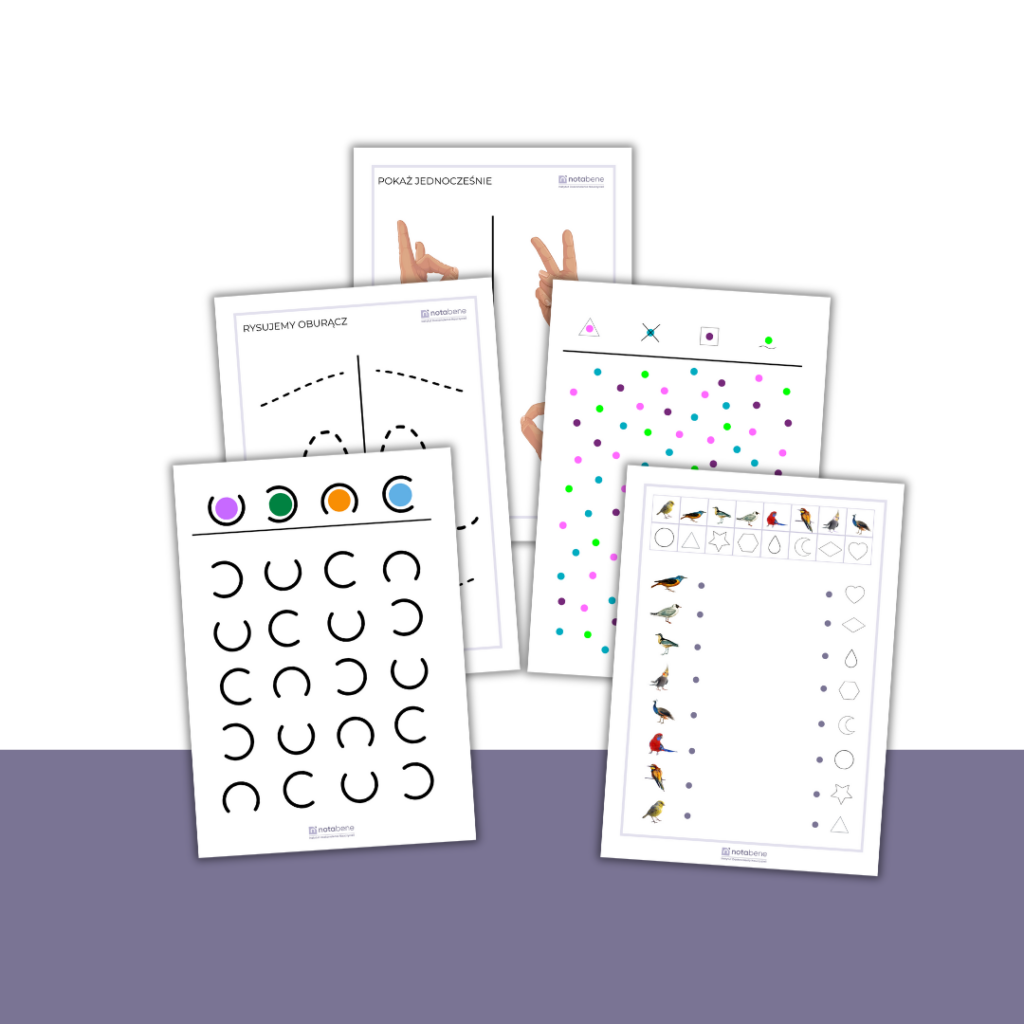Przykładowe pomoce dydaktyczne do zajęć z neurotrenigów w Szkole Trenerów regulacji emocji dla dzieci