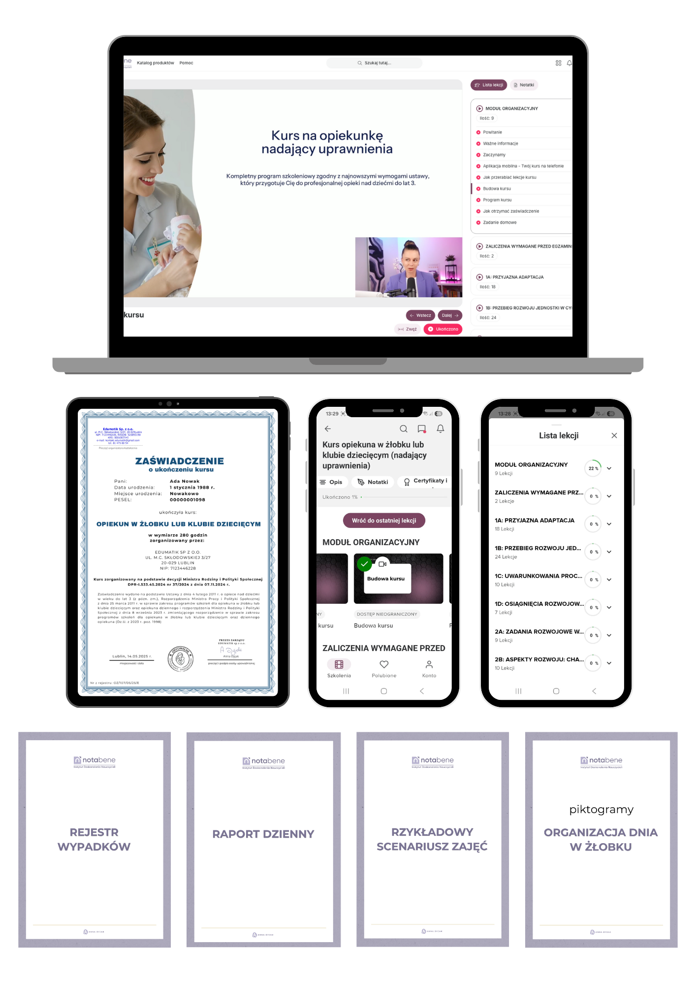 raport dzienni rejestr wypadków przykładowy scenariusz zajęć